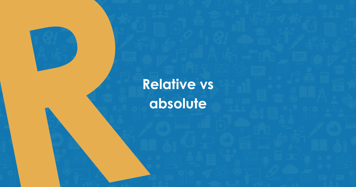 ABC-relative vs absolute